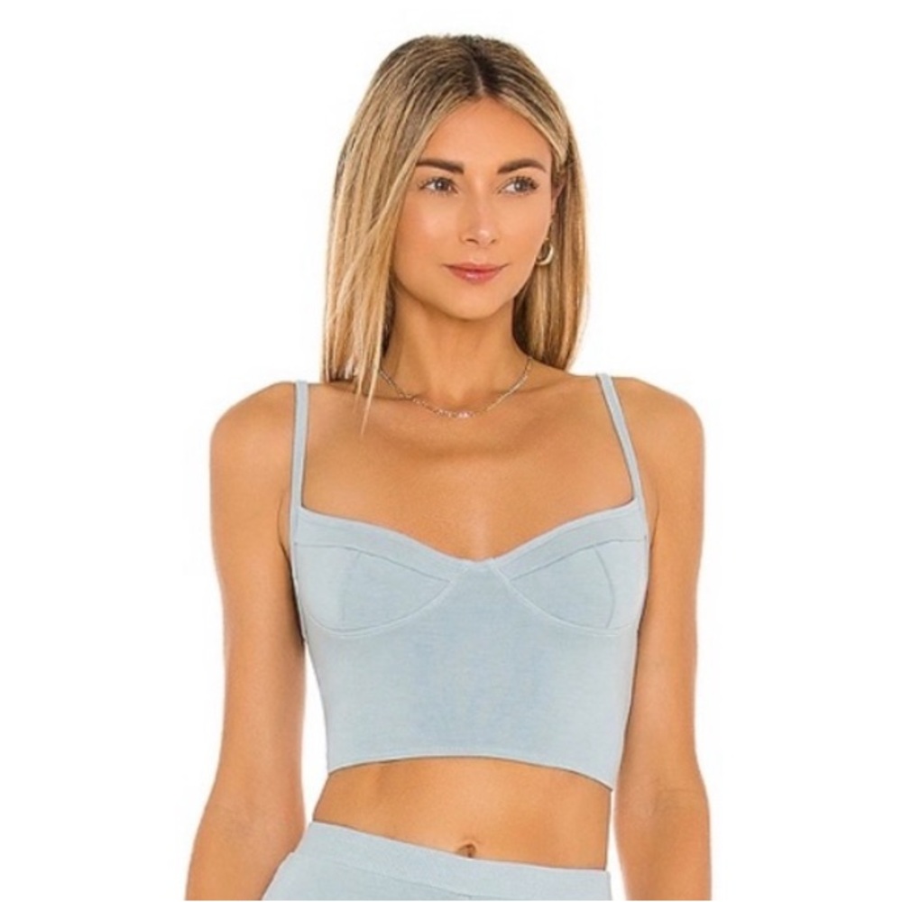 Indah Light Blue Women's Crop Top